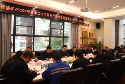 蜀能礦產(chǎn)召開2024年度第二次全面從嚴(yán)治黨專題支委會（擴大）會議